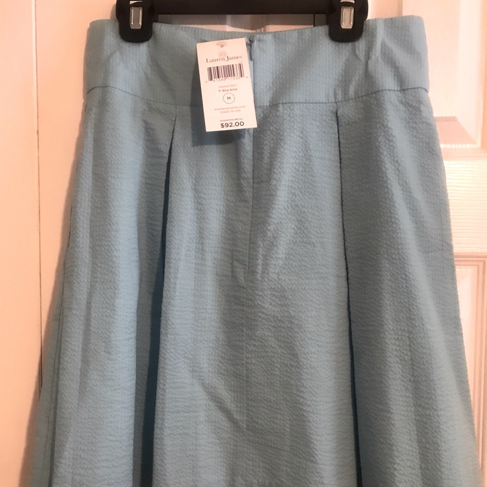 Lauren James Skirt. NWT. Light Sky Blue Color. Retails 92.00. Size Medium